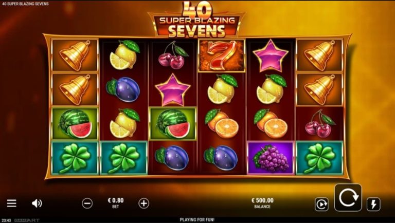 40 Super Blazing Sevens Slot Game